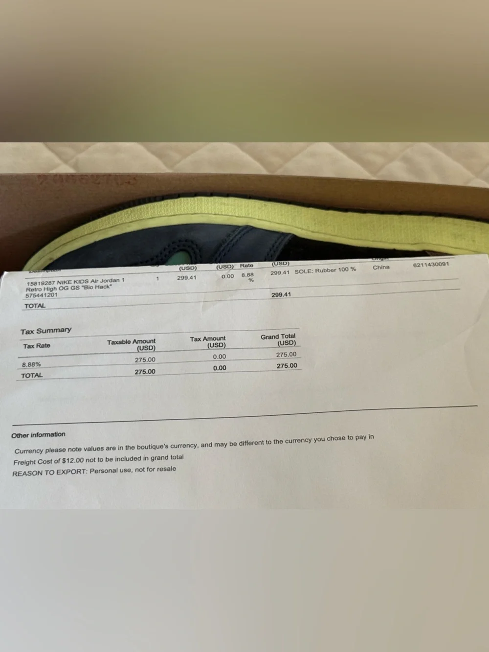 Nike Jordan 1’s multi color OG sneakers